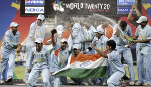 AP : File photo of India celebrating their 2007 ICC T20 World Cup triumph in Johannesburg, South Africa.