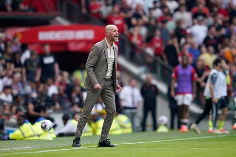 Manchester United's coach Erik ten Hag