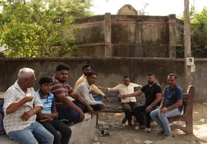 Divya Tiwari : Members of Kshatriya community in Miyagam, Vadodara district 