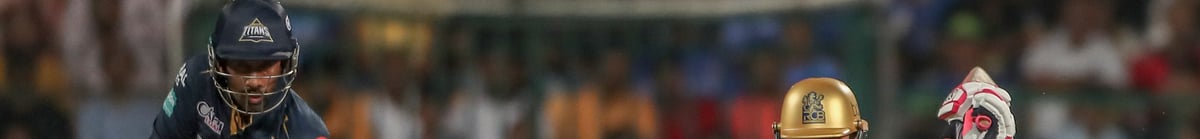 AP Photo : Royal Challengers Bengaluru's captain Faf du Plessis plays a shot during the Indian Premier League cricket match between Royal Challengers Bengaluru and Gujarat Titans in Bengaluru.