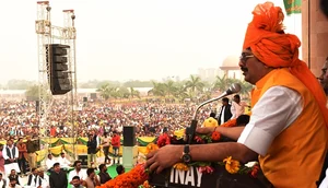 (Photo by Subhankar Chakraborty/Hindustan Times via Getty Images) : Raghuraj Pratap Singh (Raja Bhaiya)