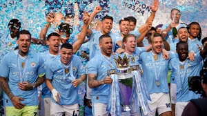 AP/Dave Thompson : Manchester City, Premier League 2023-24 Win, Etihad Stadium, May 19 2024, AP Photo