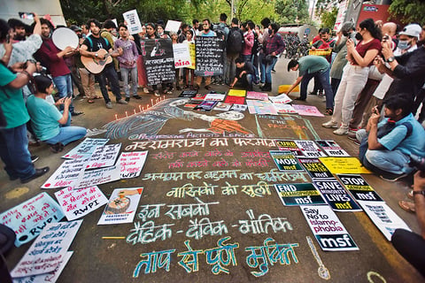 Fighting Hate: A gathering at Jantar Mantar, Delhi to promote communal harmony and condemn hate crimes against Muslims