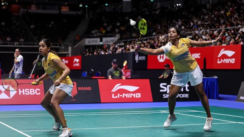 Treesa Jolly and Gayatri Gopichand, Singapore Open, BWF/Badminton Photo