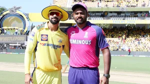 X/IPL : CSK captain Ruturaj Gaikwad with this RR counterpart, Sanju Samson (right).