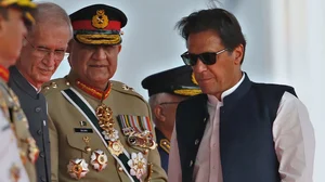 AP/PTI file photo : Imran Khan blames Gen Bajwa for playing a vital role against his government.