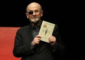 Adam Berry : Rushdie with his newly released book