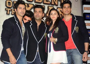 Instagram : Karan Johar with Varun, Alia and Sidharth in 2012