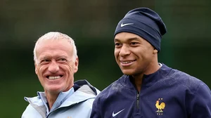 Kylian Mbappe and Didier Deschamps were all smiles as France started their Euro 2024 preparations on Wednesday.