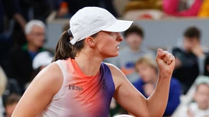 Photo: AP/Jean-Francois Badias : Iga Swiatek in action during her French Open 2024, second-round match against Naomi Osaka at Roland Garros on Wednesday (May 29).