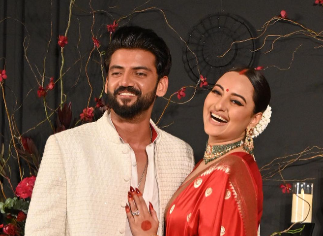 Newly-Weds Sonakshi Sinha and Zaheer Iqbal