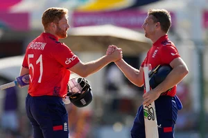 | Photo: AP/Ricardo Mazalan : T20 Cricket World Cup: England vs Oman