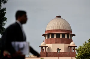 Representative Image/Getty Images : A view of the Supreme Court building during the Ayodhaya Ram Janmbhoomi-Babri Masjid case hearing on August 6, 2019 in New Delhi, India. 