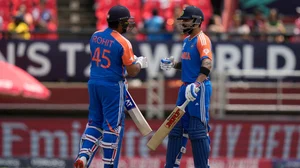 AP : India's captain Rohit Sharma, left, and Virat Kohli.