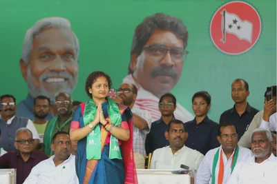 Suresh K Pandey : Kalpana Soren in the meeting at Bengabad in Jharkhand on May 15