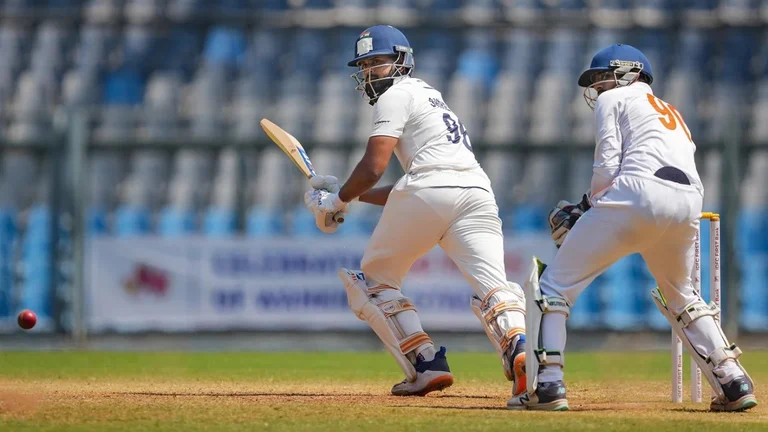 Shreyas Iyer played a stellar knock of 95 runs against Vidarbha in Ranji Trophy Final.  - PTI