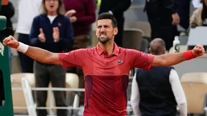 AP/Thibault Camus : Novak Djokovic celebrates his round of 16 win over Francisco Cerundolo at French Open 2024.
