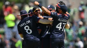 T20WorldCup/X : USA beat Pakistan to register a historic win on 6 June 2024.