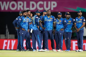 AP Photo / LM Otero : Sri Lanka National cricket team at the T20 World Cup 2024. 