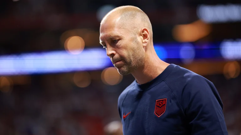 United States coach Gregg Berhalter looks dejected after Thursday's loss to Panama. - null