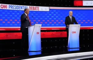 AP : Trump vs Biden In First Presidential Debate Of 2024 At CNN