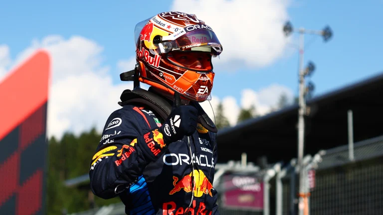 Max Verstappen is on pole for the sprint race in Austria. - null