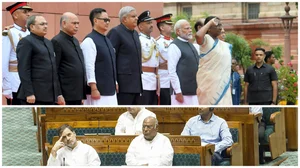 PTI images : While Lok Sabha Speaker Om Birla condemned Emergency on Wednesday, President Murmu did so on Thursday in her Parliament Address