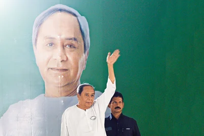 Photo: Sandipan Chatterjee : A Time for Change: Naveen Patnaik at a Biju Janata Dal (BJD) rally at Sambalpur, Odisha