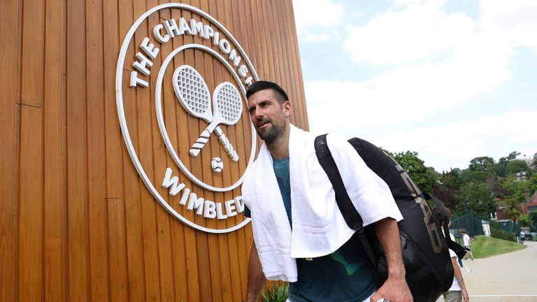 Novak Djokovic is back in action at Wimbledon. - null