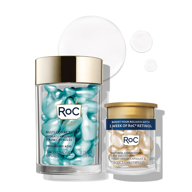 RoC Multi Correxion Hyaluronic Acid Night Serum Capsules (30 CT)+ RoC Retinol Capsules (7 CT)