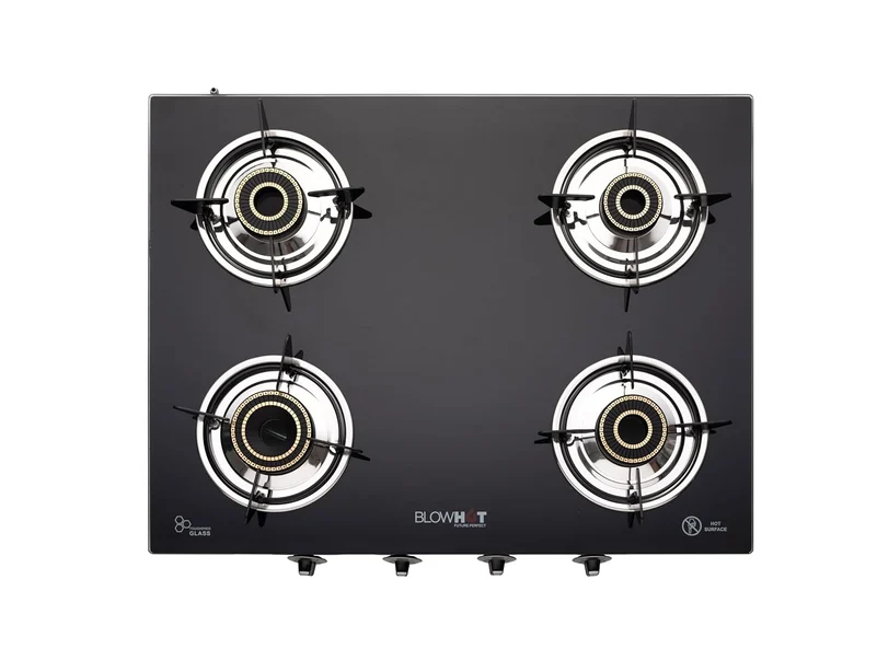 BLOWHOT Heavy Brass Burner 4 Burner Manual Gas Stove 