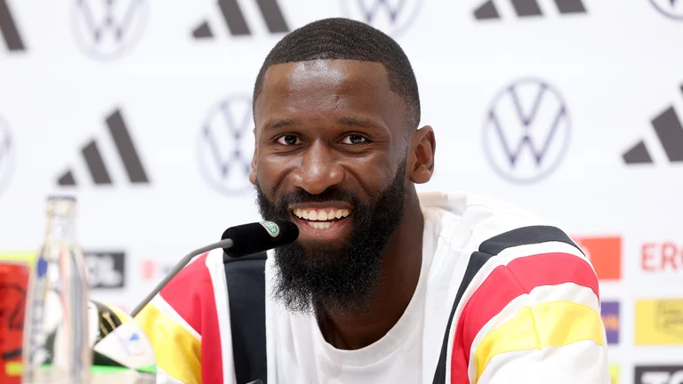 Antonio Rudiger spoke to the media on Wednesday ahead of Euro 2024 in Germany - null