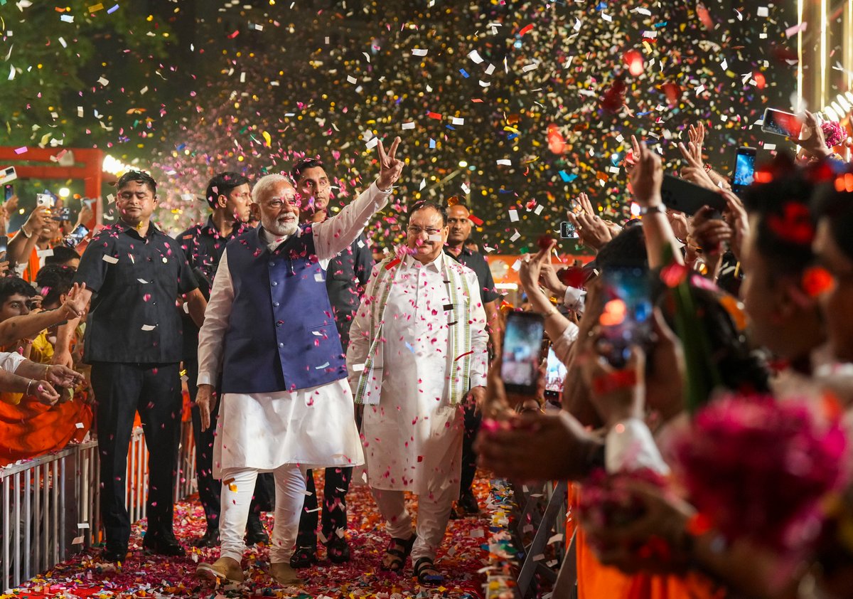 PM Modi at BJP HQ in Delhi |