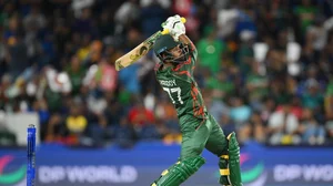X | Bengal Tigers  : Towhid Hridoy in action during Bangladesh Vs Sri Lanka ICC T20 World Cup 2024. 