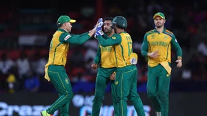 South Africa beat Nepal by one run at the T20 World Cup.