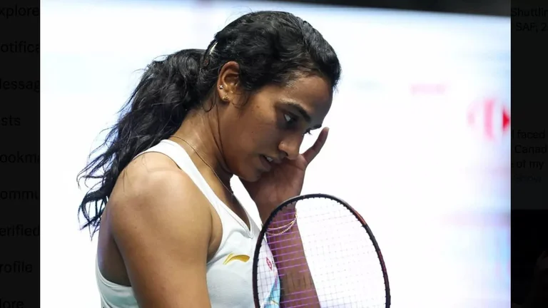 PV Sindhu lost the women's singles contest 15-21, 21-15, 14-21, which was her maiden loss to Wen-chi. - Photo: X/ @Pvsindhu1