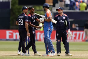 Photo: AP/Adam Hunger : T20 Cricket WCup: IND vs USA