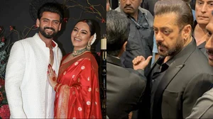 X : Salman Khan at Sonakshi Sinha-Zaheer Iqbal's reception