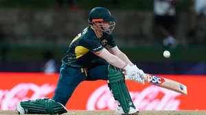 AP/Lynne Sladky : David Warner bats during the Australia vs Bangladesh, ICC T20 World Cup 2024 match in Antigua on Friday (June 21). 