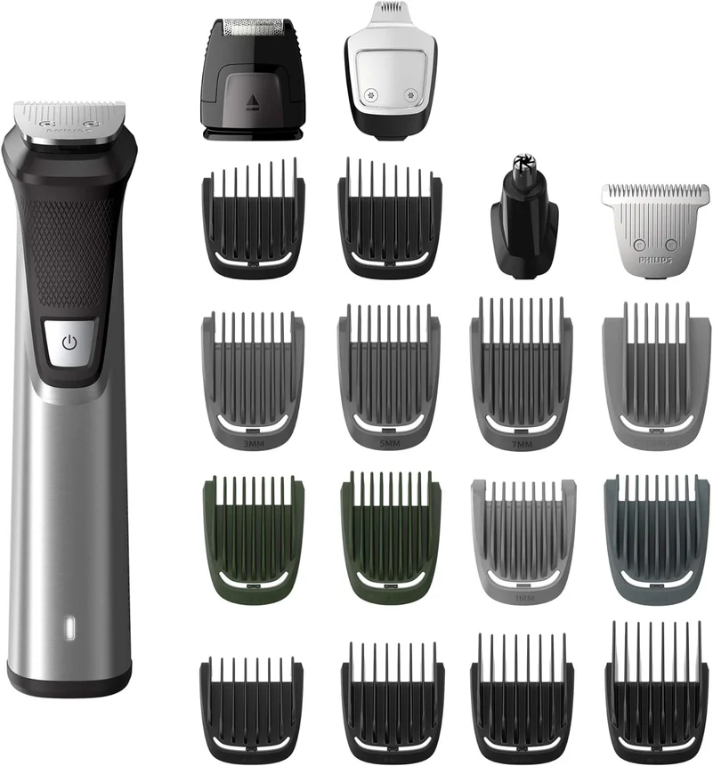 A beard trimmer for men with 23 attachments 