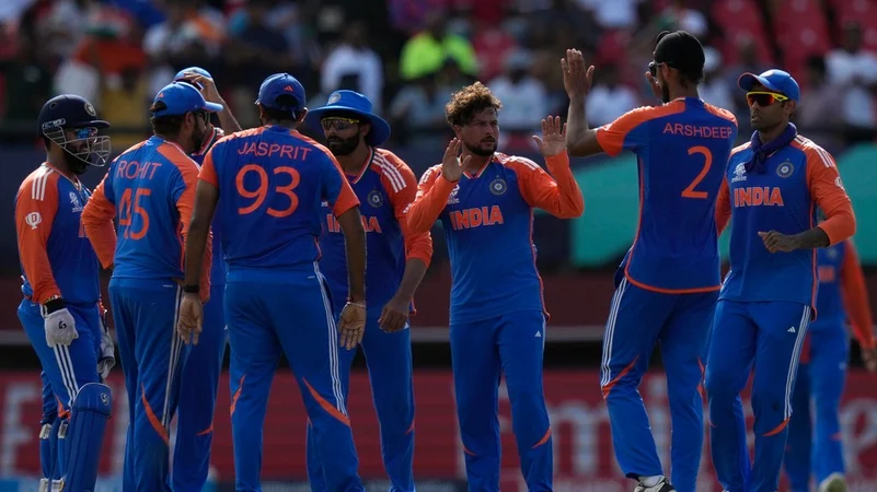 India beat England, ICC T20 World Cup 2024 semi-final, AP photo
