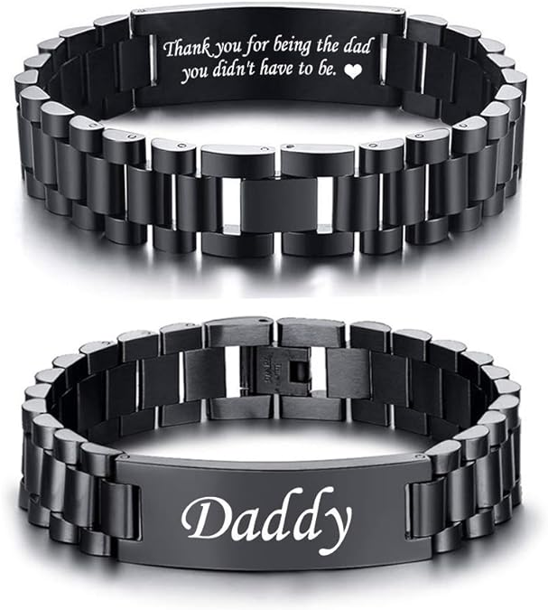 A silver bracelet for dads 
