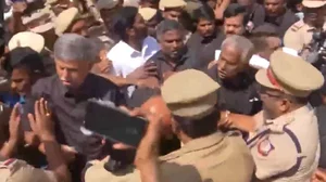 ANI Screengrab : Chaos erupts both inside and outside Tamil Nadu Assembly over hooch tragedy |