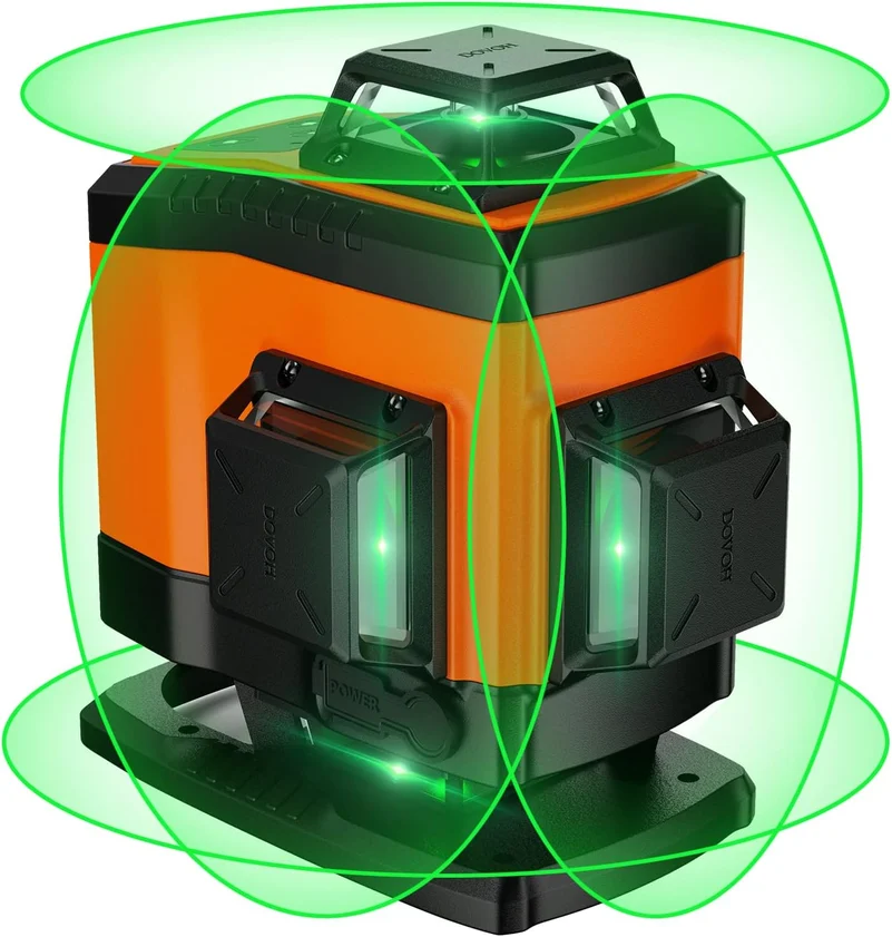 A laser level for with green laser light 