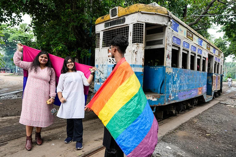 Pride walk in Kolkata - | Photo: AP/Bikas Das