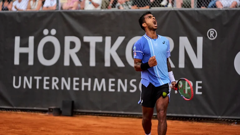 Sumit Nagal won the Heilbronner Neckarcup ATP Challenger. - India_AllSports/X