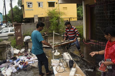 Weather: Debris after rain in Pune