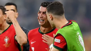 Cristiano Ronaldo was in tears after missing a penalty.