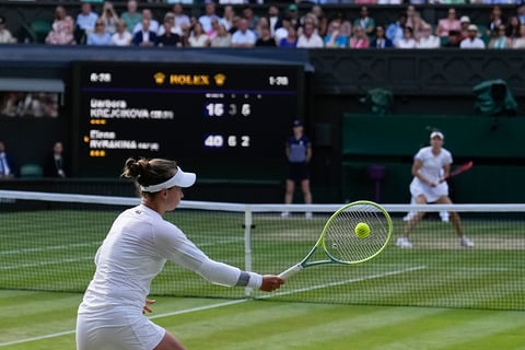 Barbora Krejcikova of the Czech Republic