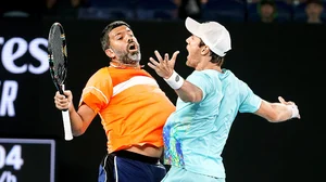 X | Australian Open  : Rohan Bopanna-Matthew Ebden men's doubles pair at the Australian Open 2024. 